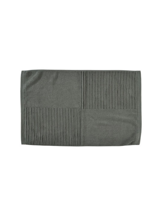 Zone Denmark Bath Mat Cotton 34975 Classic Olive Green 80x50cm