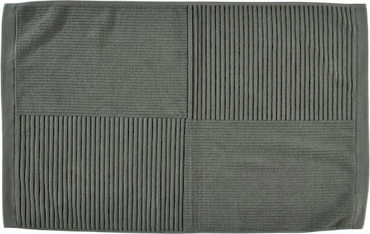 Zone Denmark Bath Mat Cotton 34975 Classic Olive Green 80x50cm