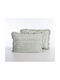 Nef-Nef Homeware Sirion Pillowcase Set with Envelope Cover Mint Grey 52x72cm.