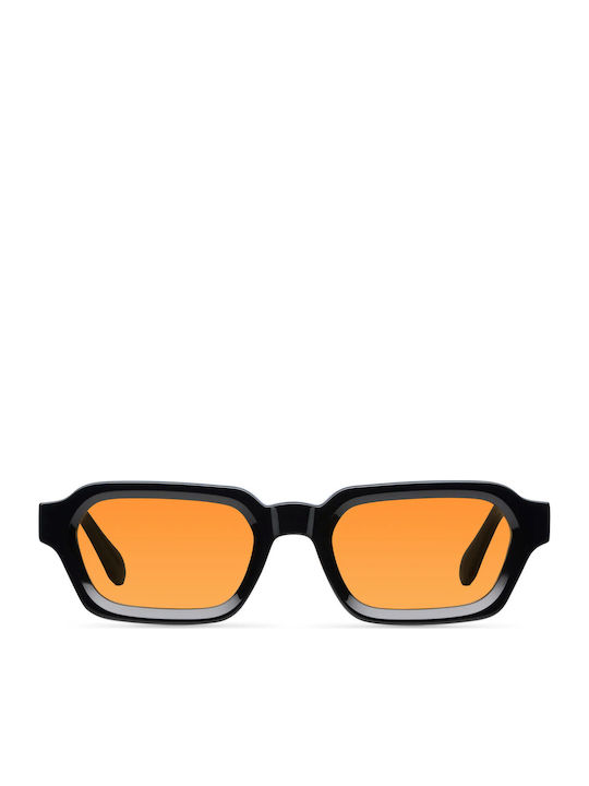 Meller Tana Unisex Sunglasses with Black Plastic Frame and Black