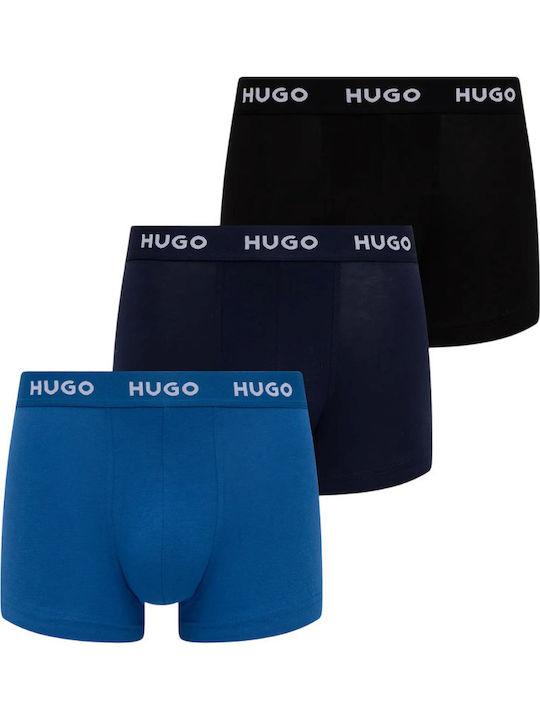 Boss Men's Boxers Πολ΄υχρωμο with Patterns 3Pack