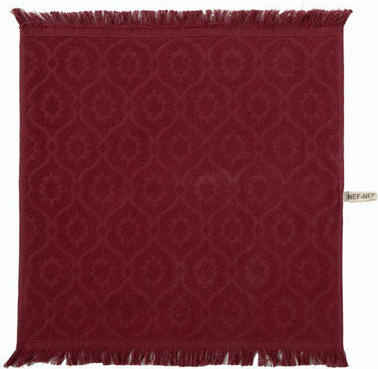 Nef-Nef Homeware Ποτηρόπανο σε Κόκκινο Χρώμα 50x50cm