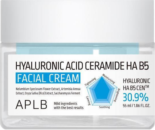 APLB Hyaluronic Acid Ceramide HA B5 Ενυδατική Κρέμα Προσώπου Ημέρας με Υαλουρονικό Οξύ & Ceramides 55ml