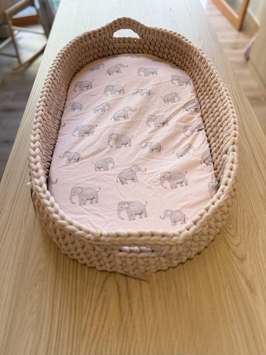 Grandes Suenos Baby Sheet Cradle Cotton Pink 40x80cm