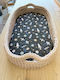 Grandes Suenos Baby Sheet Cradle Cotton Black 50x90cm