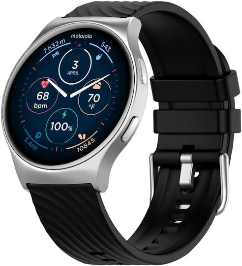 Motorola Moto Watch 120 Алуминий 50мм с Пулсомер (Сребрист)