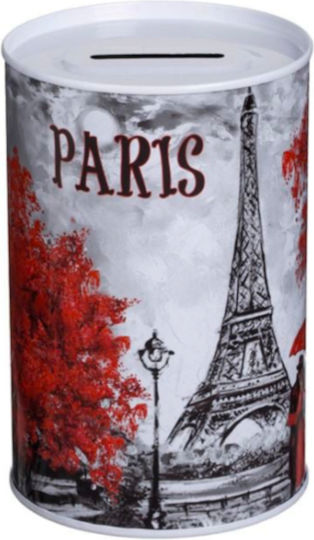 Κουμπαράς Μεταλλικός Paris 8x12.5cm
