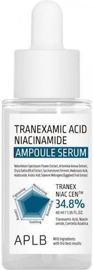 APLB Tranexamic Acid Niacinamide Ενυδατικό Ampoule Serum Προσώπου με Νιασιναμίδη για Λάμψη 40ml