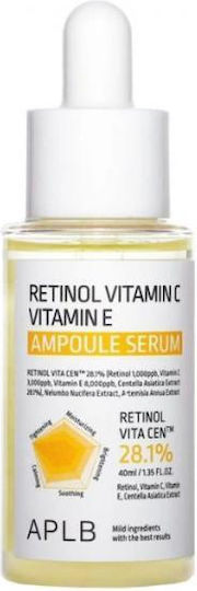 APLB Retinol Vitamin C Vitamin E Serum Προσώπου με Ρετινόλη & Βιταμίνη C για Λάμψη 40ml