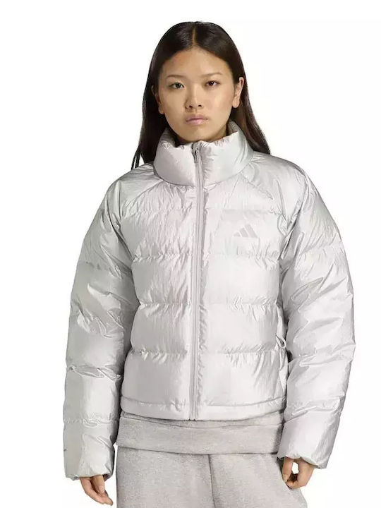 Helionic Down Jachetă de femei Puffer cu protecție împotriva vântului Grey - Silver
