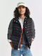 Women's Puffer Jacket Waterproof for Winter Black