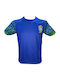 Men's Football Jersey Ronaldinho Brazil National Team Blue Yellow Letters 290825-12