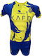Kids Football Set Al Nassr Ronaldo Yellow Blue Blue Letters Special Edition 290825-19