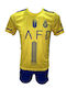 Kids Football Set Al Nassr Ronaldo Yellow Blue 290825-20