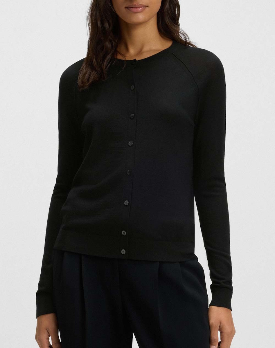Hugo Boss Fonami Women's Long Sleeve Sweater Black 50545031-001