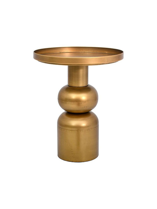 Round Side Coffee Table Fl6202 Metal Gold W45xL45xH55cm