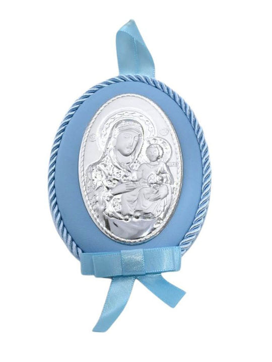 Prince Silvero Heilige Ikone Kinder Amulett mit der Jungfrau Maria aus Silber D516-C