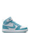 Court Borough Mid 2 Kids Sneakers High with Hoop & Loop Closure Turquoise