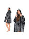 Sherpa Blanket with Sleeves 80x84cm Black