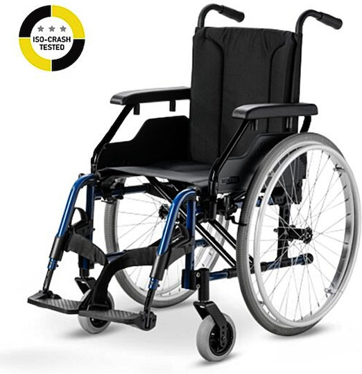 Wheel Wheelchair 24inch Folding Light Type 43cm VARIO-B-43 Blue