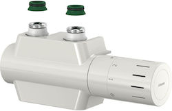 Variodesign 3/4 Inch Thermostatic Set Housing M30x1.5 Connection Head White Left Right Side Connection Compatible Set
