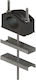 U-2 Post Holder Zinc-plated Mounting L200 M10 Ø 45-75mm
