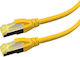 Logon S/FTP Cat.6 Ethernet Network Cable 0.5m Yellow 1pcs