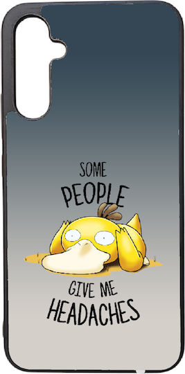 Handyhülle Hochwertig Samsung Galaxy S21 5G Umschlag Rückseite Schwarz Silikon Pokemon No5 Psyduck