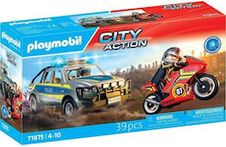 Playmobil City Action Vehicul de poliție Pickup și motocicletă pentru 4-10 ani