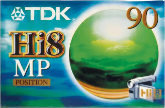 Касета За Видеокамера Tdk Hi8 Mp Position С Продължителност 60sp Или 120lp Минути