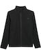 Kids Cardigan Fleece Black