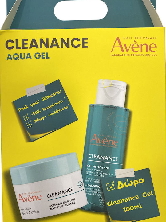 Eau Thermale Avène Cleanance Aqua Gel Σετ Περιποίησης για Ενυδάτωση & Καθαρισμό Προσώπου Eau Thermale Avène Cleanance Aqua Gel Σετ Περιποίησης για Ενυδάτωση & Καθαρισμό Προσώπου