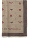 Emporio Armani Women's Scarf BROWN-BORDEAUX