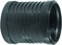 Pp-ht Sitech Plus Double Socket Coupling 50 Sanitary Low-Noise Internal Sewerage Black