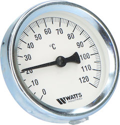 Bimetallischer Thermometer F+r 801 R63/50 120 Grad C 1/2 Zoll Hinteranschluss