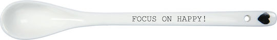 Helen B Focus on Happy από Πορσελάνη Λευκό 16cm HB-POSPO-FOOH