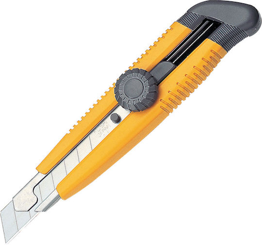 KDS Cuțit pliant Twist cu Plastic Corp și Lățime Lamă 18mm Yellow