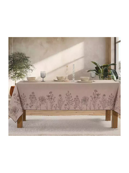 Nef-Nef Homeware Покривка за маса Памучна Kerkynia Кафяв 140x240бр