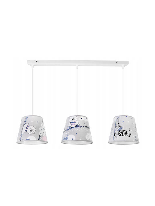 Light Home Kronleuchter Kinderdeckenleuchte Deckenleuchte 60W mit Fassung E27 Weiß