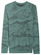 4F Herren Thermo Langarmshirt Grün