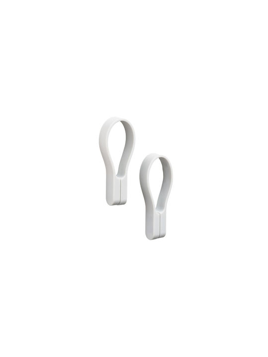 Zone Denmark Badezimmerhaken Magnetisch Set 2 Stück 9 cm Loop Weiches Grau