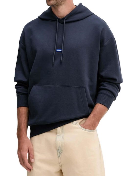 Hugo Nalonso Sweatshirt with Hood Navy Blue