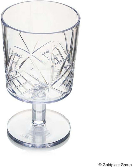 Goldplast Σετ Ποτήρια Νερού από Πλαστικό Κολωνάτα 6τμχ