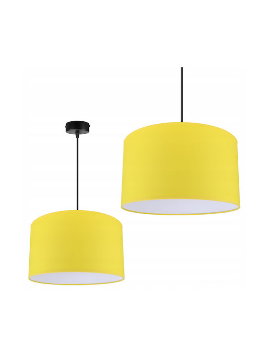 Light Home Κρεμαστό Φωτιστικό Κίτρινο με Ντουί E27