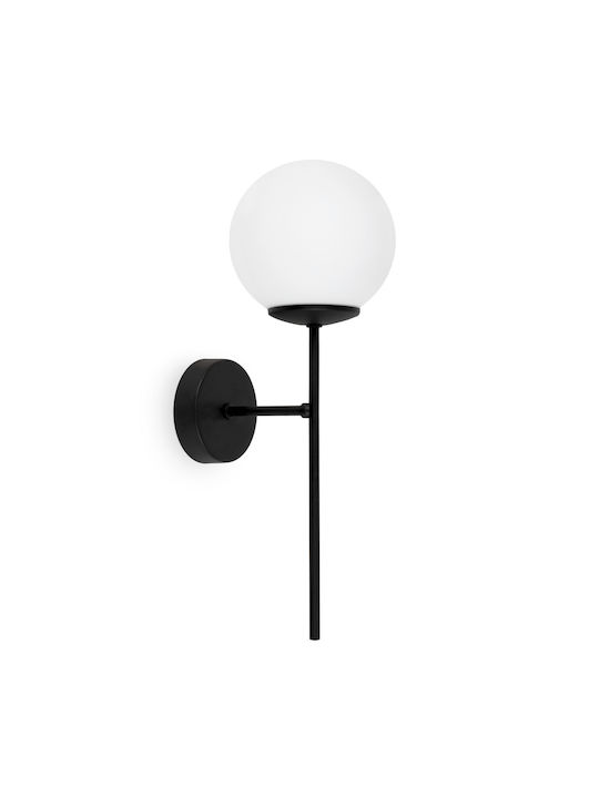 Light Home Φωτιστικό Τοίχου με Ντουί E14 Μαύρο