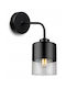 Light Home Modern Lumină de Perete cu Soclu E27 Negru