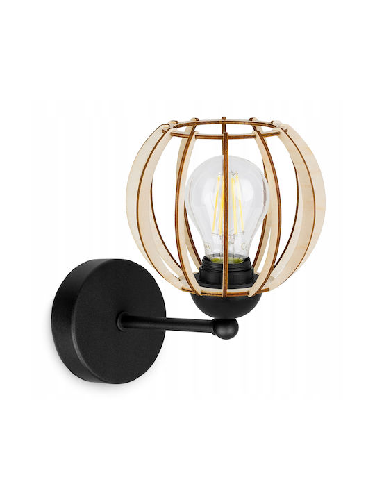 Light Home Modern Lamp Wall with Socket E27 Black