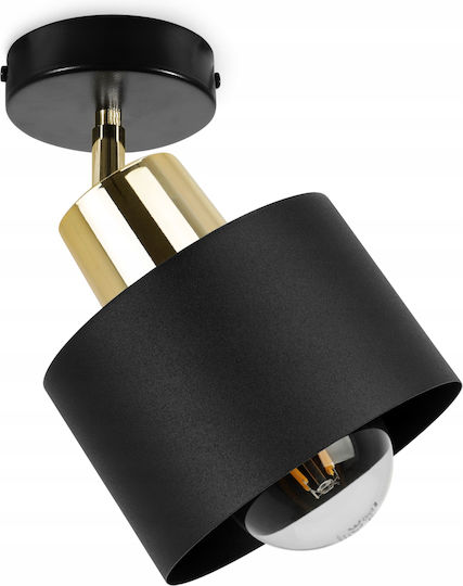 Light Home Modern Lumină de Perete cu Soclu E27 Negru