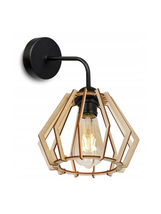Light Home Modern Lamp Wall with Socket E27 Brown