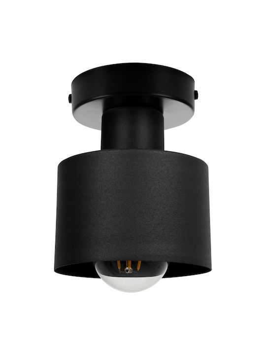 Light Home Πλαφονιέρα Οροφής Μαύρη